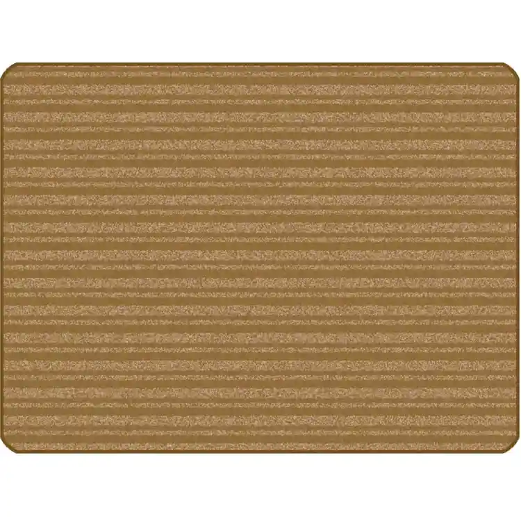 KIDSoft Subtle Stripes Rug Brown Tan 3' x 4'