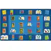 Reading By The Book Seating Classroom Rug, Rectangle 5'10" x 8'4"