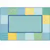 KIDSoft™ Pattern Blocks Rug, Soft Colors, Rectangle 4' x 6'