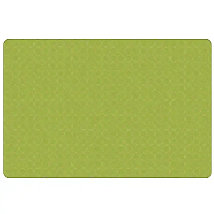 KIDSoft™ Comforting Circles Rug, Green Tan 3' x 4'