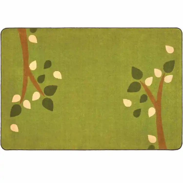 KIDSoft™ Branching Out Rug, Green, Rectangle 8' x 12'