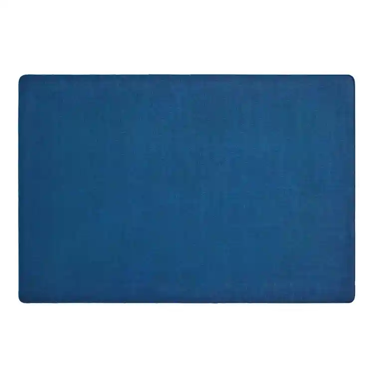 Mt. Shasta Solid Rug, Ocean Blue, Rectangle 4' x 6'