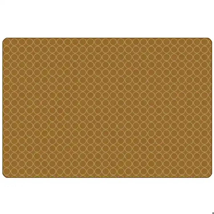 KIDSoft™ Comforting Circles Rug, Brown Tan 3' x 4'