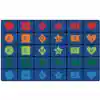 Simple Shapes Seating Classroom Rug, Rectangle 8'4" x 13'4"