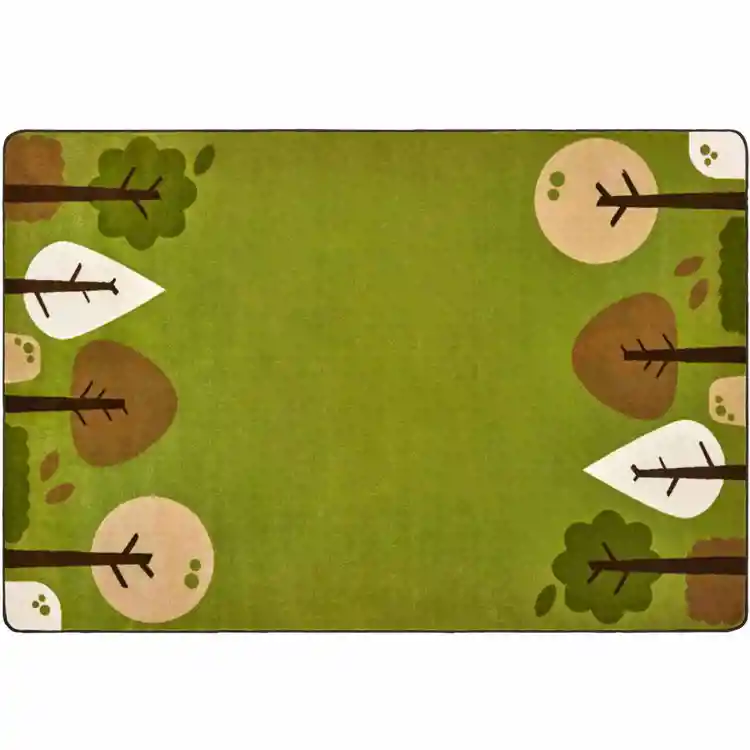 KIDSoft™ Tranquil Trees Rug, Green, Rectangle 7'6" x 12'