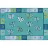 KIDSoft™ 123 ABC Butterfly Classroom Rug, Rectangle 4' x 6', Contemporary Colors