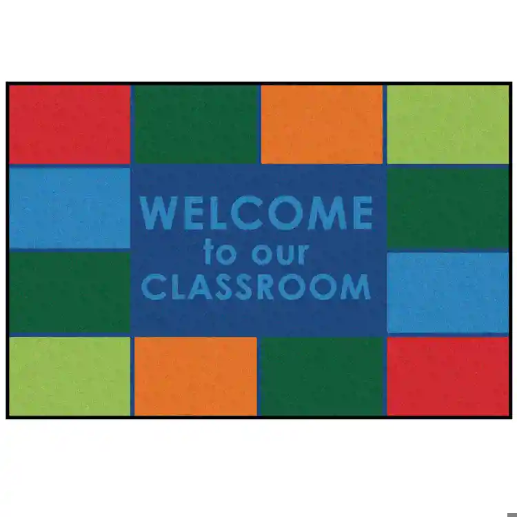 KID$ Value Classroom Rugs™, Classroom Welcome Rug, Rectangle 3' x 4'6"