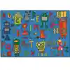 KID$ Value Classroom Rugs™, Reading Robots, Rectangle 3' x 4'6"