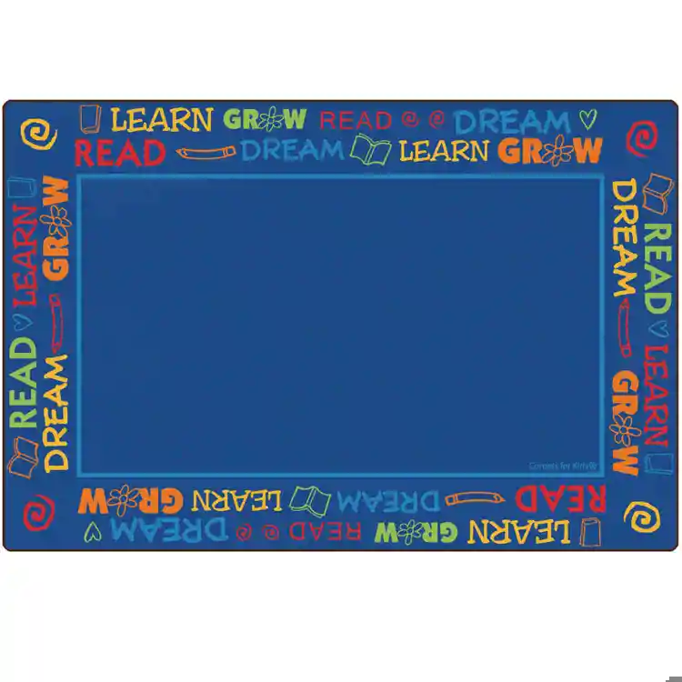 Read to Dream Border Classroom Rug, Rectangle 6' x 9'