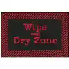 Healthy Habits Collection™ Wipe & Dry Mat, Red & Black