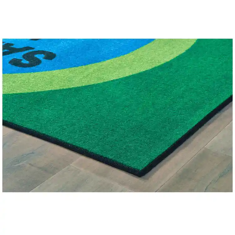 Healthy Habits Collection Sanitize Here Dot Mat, Rectangle 3' x 4' 6"