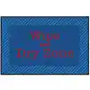 Healthy Habits Collection™ Wipe & Dry Mat,  Blue & Red