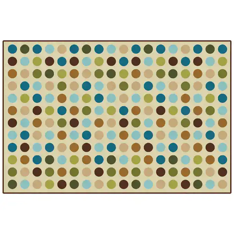 KID$ Value Classroom Rugs™, Microdots, Rectangle 3' x 4'6" Tan