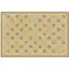 KID$ Value Classroom Rugs™, Sunshine Flowers, Rectangle 3' x 4' 6in Tan