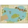 KID$ Value Classroom Rugs™, Tranquil Pond, Rectangle 3' x 4'6" Tan