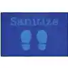 Healthy Habits Collection™ Stand to Sanitize Mat, Blue Shoes