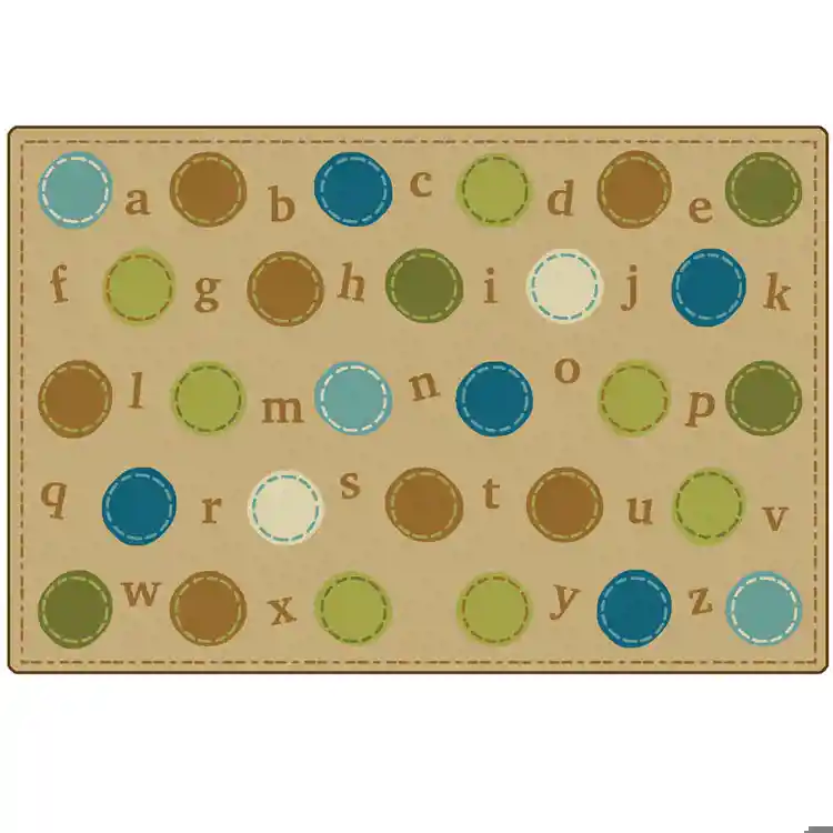 KIDSoft™ Alphabet Dots Rug