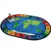 Circletime Around the World Rug, Oval 6'9" x 9'5"