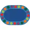 Seating Circles Classroom Rug, Oval 6'9" x 9'5"