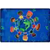 Give The Planet A Hug Classroom Rug, Rectangle 3'10" x 5'5"