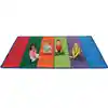 Colorful Rows Seating Classroom Rug, Rectangle 8'4" x 13'4" (Seats 36)