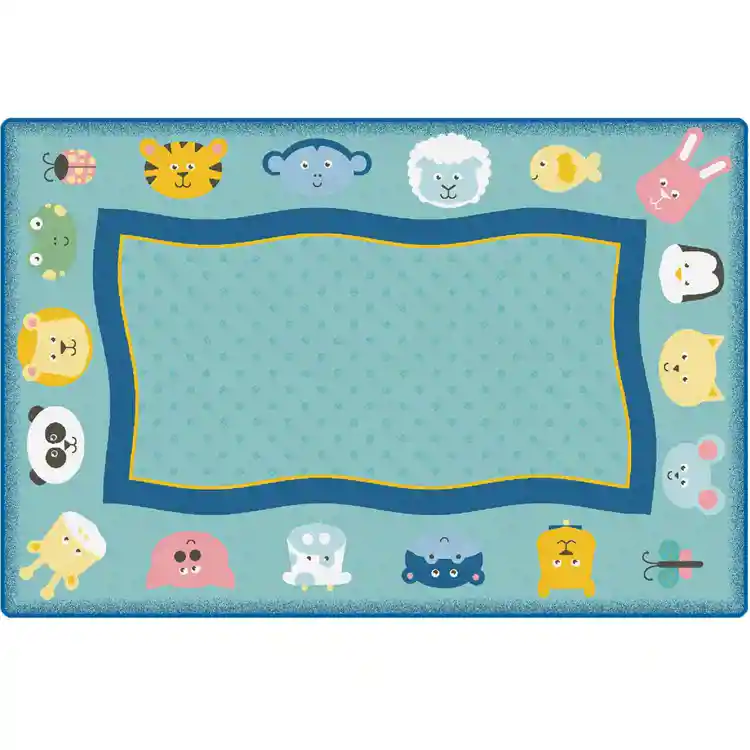 KIDSoft™ Quiet Time Animal Rug, Rectangle 4' x 6'