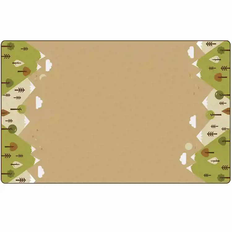 KIDSoft™ Tranquil Mountain Rug, Tan 4' x 6' Rectangle