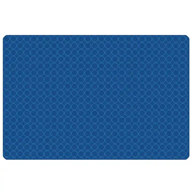 KIDSoft™ Comforting Circles Rug Primary Blue 6' x 9'