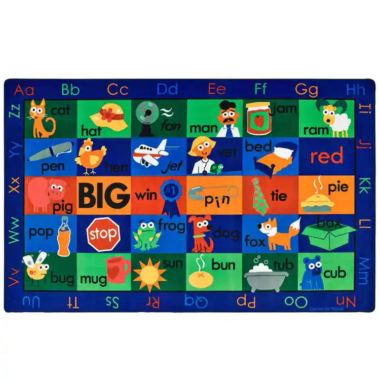 Rhyme Time Classroom Rug, Rectangle 7'6" x 12'