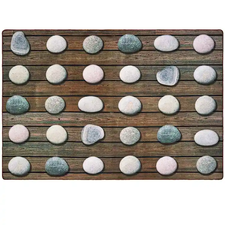 Pixel Perfect Stones Seating Rug 6' x 9'