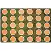 Tree Rounds Seating Rug, Rectangle 6x9