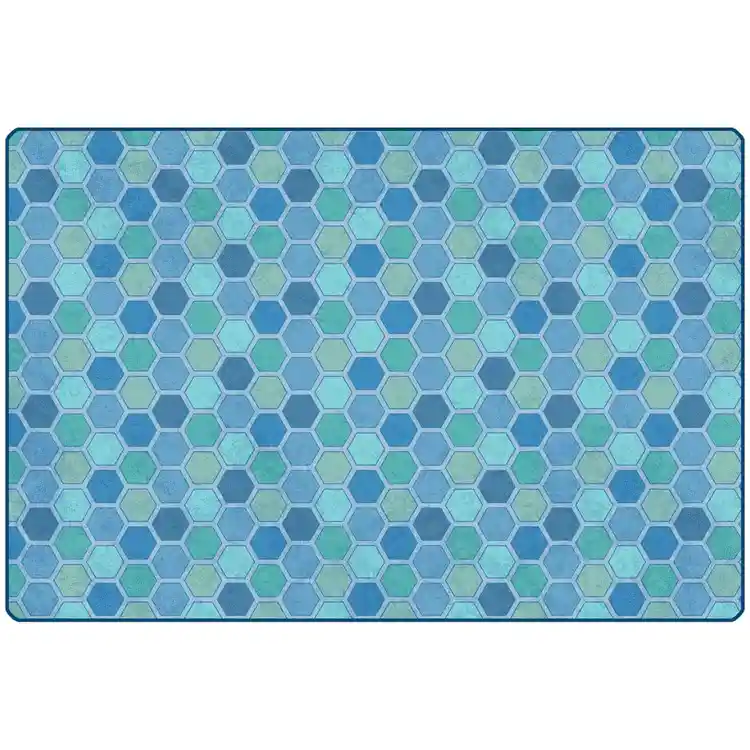 Pixel Perfect™ Honeycomb Pattern Rug, Rectangle 6' x 9'