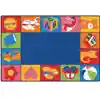 KIDSoft™ Toddler Blocks Classroom Rug, Rectangle 6' x 9'