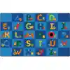 Reading Letters Library Classroom Rug, Rectangle 8'4" x 13'4"