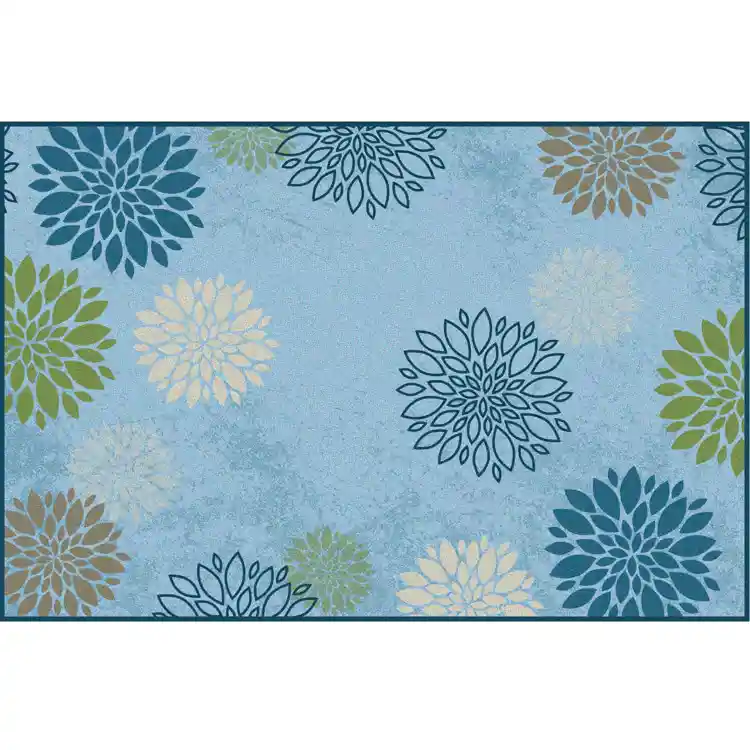 Pixel Perfect™ Delightful Dahlia Rug, Rectangle 6' x 9'