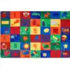 Sequential Seating Literacy Classroom Rug, Rectangle 6' x 9'