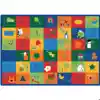 Learning Blocks Classroom Rug, Rectangle 4'5" x 5'10"