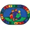 KID$ Value Plus Classroom Rug, Jesus Loves the Little Children Oval 6' x 9'