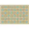 KID$ Value Plus Classroom Rugs™, Squared, Rectangle 6' x 9' Tan