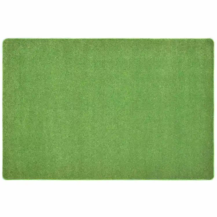 KIDplush™ Solids Rug, Limeaid, Rectangle 7'6"  x 12'