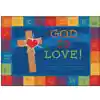 KID$ Value Plus Classroom Rug, God Is Love Learning Rectangle 6' x 9'