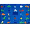 KID$ Value Plus Classroom Rugs™, Alphabet Seating, Rectangle 7' 6" x 12'