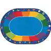 Fun with Phonics Classroom Rug, Oval 8'3" x 11'8"