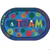 KID$ Value Plus Classroom Rugs STEAM Rug, Oval 8' x 12'