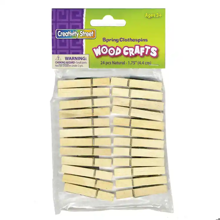 Spring Clothespins, 1¾"L