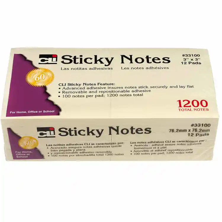 Sticky Notes, 3" x 3"