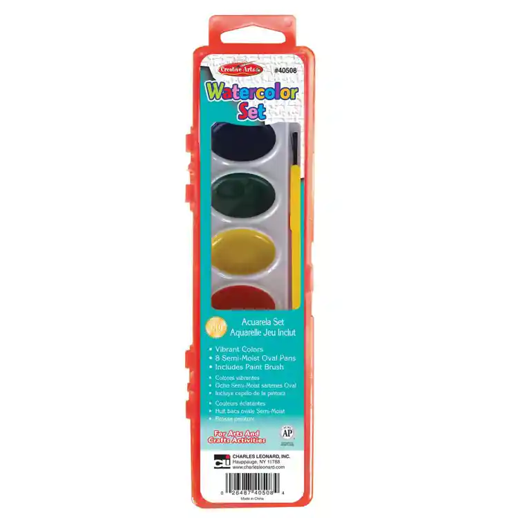 Washable Watercolors 8 Colors