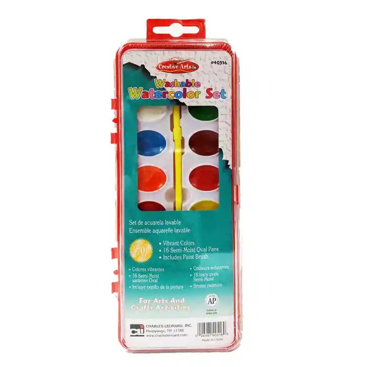 Washable Watercolors 16 Colors