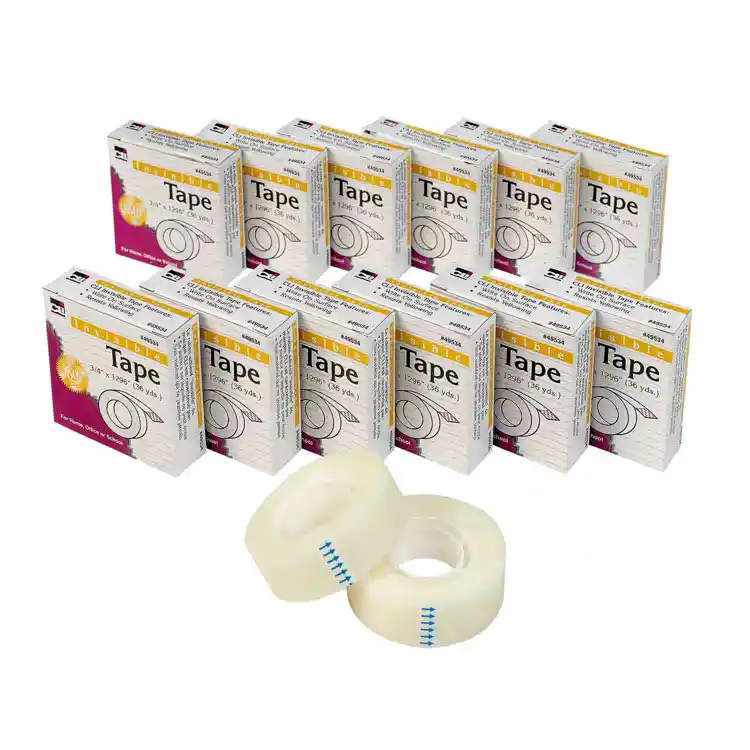 Invisible Tape, ¾"W, 12 Rolls