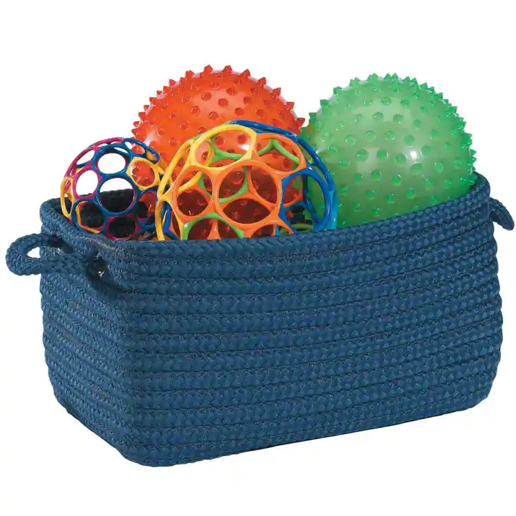 Becker's "Just Like Home" Braided Baskets, Blue